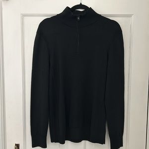 Express Men's black half zip